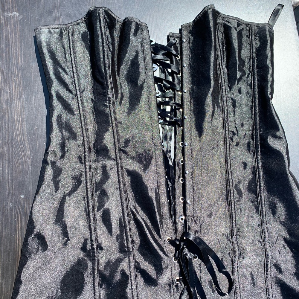 Black corset dress